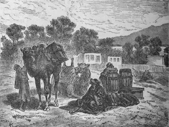 モーゼスの井戸、スエズ付近、c1882