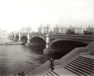 ウェストミンスターブリッジとセントトーマス病院、ロンドン、1887