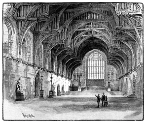 ウェストミンスターホール、ロンドン、1900