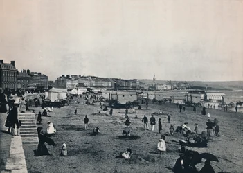 ウェイマス-町とビーチの概観、1895