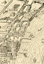 ホワイトホールとウェストミンスター。 Aggas Map、1881年より。