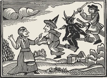 魔女、コットンマザー、1689年の見えない世界から。