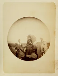 "ロバに乗る女" 1890年頃