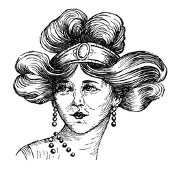 梨花の髪型、1910