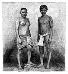 若いタラマンカスインディアン、中央アメリカ、c1890