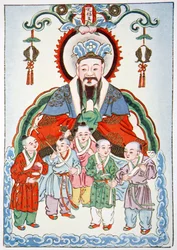 蔵王潤、台所の神、1922年
