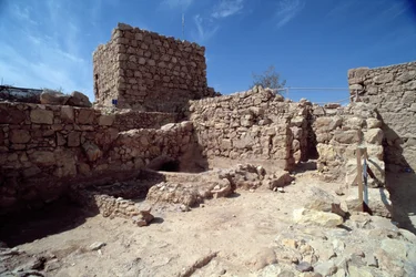ヘロデ大王（紀元前73-4年）によって建設された要塞宮殿の遺跡c.37-31 BC