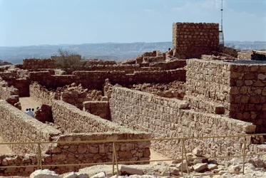ヘロデ大王（紀元前73-4年）によって建設された要塞宮殿の遺跡c.37-31 BC