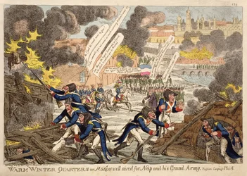 1813年5月のロシアのキャンペーンというタイトルのシリーズから、ウィリアムズによってナポレオンと彼の大陸軍のためによく放送された暖かい冬の四半期またはモスクワ
