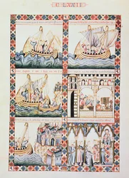 102-0625868/1 A Journey to Acre、Cantiga 172 の挿絵、アルフォンソ X 