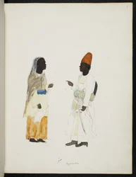 Add Or 1349 Abyssinians, Company Style Album (紙に水彩)