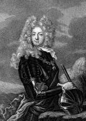 アドリアン・モーリス・アイアン伯爵 1678年～1766年、第3代ノアイユ公爵（エングレーヴィング）