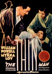 WsVandykeによる映画「The Thin Man」のポスター 1934年