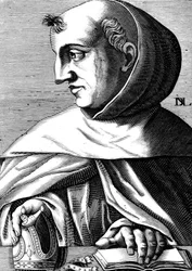 アルベルト・マグヌス（1193/1206-1280）ドイツのドミニコ会修道士、科学者、哲学者、神学者 彫刻