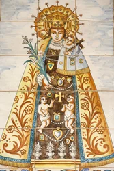 Annunciation basilica : Spanish Virgin, ナザレ, イスラエル