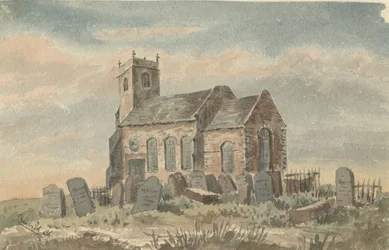 バスウィッチ教会：水彩画、nd [c 1850]