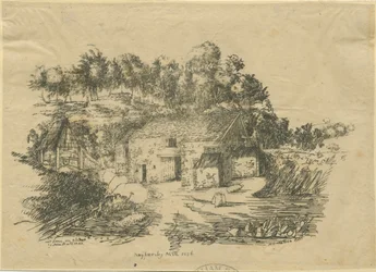 Biddulph-Knypersley Mill：リトグラフ