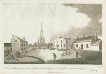 Brewood Grammar School：アクアチントの彫刻、1799年1月30日