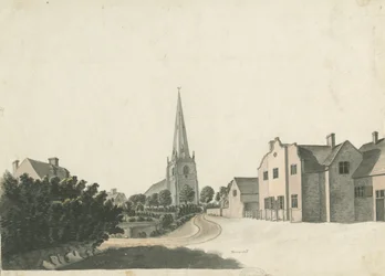 Brewood Grammar School：色ペン画、nd [？19セント]