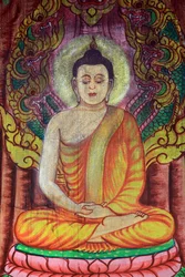 ブッダの木曜日。ワット・シムオン（Wat Simuong）。ワット・シー・ムアン。ビエンチャン。ラオス、20151030、ビエンチャン、ラオス