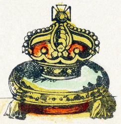 C - Couronne - アルファベット - 子供向け娯楽 - Image epinal, popular serie c.1890 (illustration)