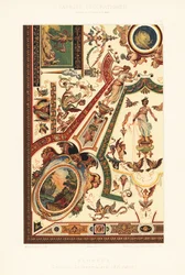 フィレンツェのウフィツィ美術館の天井画