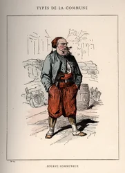 パリ・コミューン：「レ・コミューン」でのZOUAVE COMMUNIEUX（14）の衣装