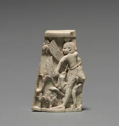 装飾プラーク：男;とグリフィンの戦闘、紀元前900年から800年