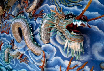 中国の神話や伝説をテーマにしたテーマパーク「ドラゴンズ・ホー・パー・ヴィラ（タイガーバーム・ガーデン）」（シンガポール、シンガポール共和国