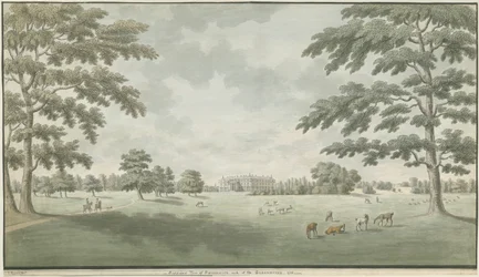 フィッシャーウィックホール：水彩画、1786年