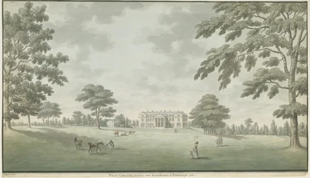 フィッシャーウィックホール：水彩画、1786