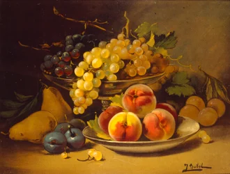 フランス19世紀の静物画。1870年頃