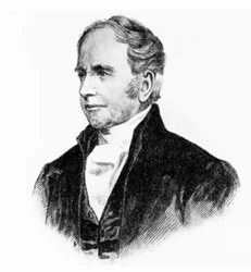 鉄道案内書を考案した英国人ジョージ・ブラッドショー、1850年代頃