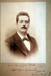 1893年、ジャコモ・プッチーニ（1858-1924）。