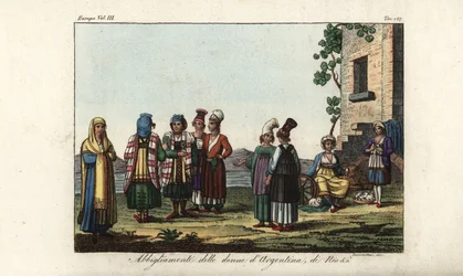 ギリシャ、イタリアの女性衣装