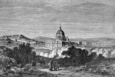 古代ローマの歴史。1872年のローマ彫刻 サンピエトロ大聖堂とバチカン宮殿