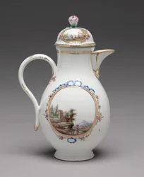 カバー付きの水差し、マイセン磁器工場製、1774-1814