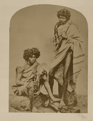 NeelgerriesのKurumbars、No.431、「インドの顔」、パブ。1872年（セピア色の写真
