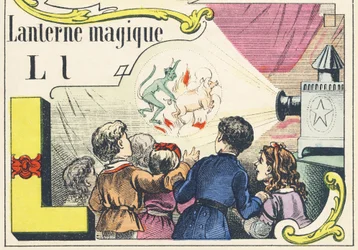 L: マジックランタン - ゲーム・アルファベット, c.1890 (イラスト)