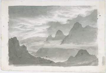 山の斜面を覆う層雲、1803-1811年頃
