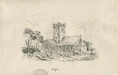 リー教会：リトグラフ、nd [？19セント]