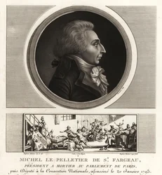 サン＝ファルジョー侯爵ルイ＝ミッシェル・ル・ペルティエ（1760-1793）、フランスの政治家、フランス革命の殉教者