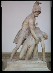 パトロクロスの体を支えるメネラウス（ギリシャの原画のローマのコピー