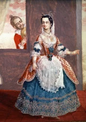 フィガロの結婚』シュザンヌ役コンタ嬢、19世紀初頭（絵画）
