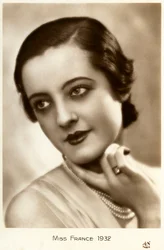 1932年のミス・フランス（ポストカード
