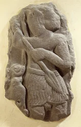 モアブの嵐の神、シーハン古代モアブの地、紀元前1100年頃（玄武岩