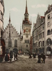 ミュンヘン市庁舎、1890-90年
