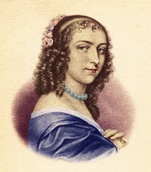 Ninon de Lenclos .フランスの作家、宮廷女官、芸術パトロン（1620-1705）。