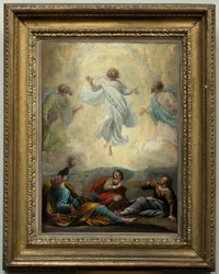 教区教会 (Parochkerk Sint-Amandus en Sint-Blasius)。 ペインティング。 イエスの変容。 匿名。