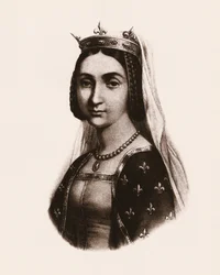 フランス王妃ジョアン（1464-1505）の肖像 エングレーヴィング